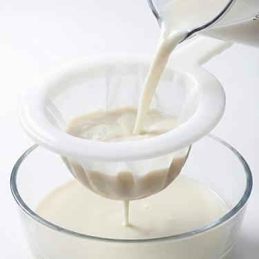 Imagem de Coador de malha fina, 100 malha, essencial para cozinhar, cozinhar suco de leite de soja, filtro de suco de leite de soja, dispositivo de cozinha multiuso fácil de limpar, 1 pacote