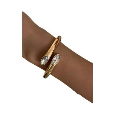 Imagem de Pulseiras De Metal Vintage Em Forma De Gota D'Água Para Mulheres, Joia