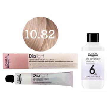 Imagem de Tonalizante Dia Light 10.82 Milkshake Louro Claríssimo Moca Irisado + 