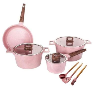 Imagem de Jogo De Panelas Indução Revestimento Granito Antiaderente - COOKLOVER