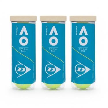 Imagem de Bola de Tênis Dunlop Australian Open Pack Com 03 Tubos-Unissex