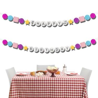 Imagem de 2 peças de decorações de festa de aniversário para fãs de música, pulseiras de amizade de 1,7 a 1,8 m, bandeira, decorações para festas de formatura