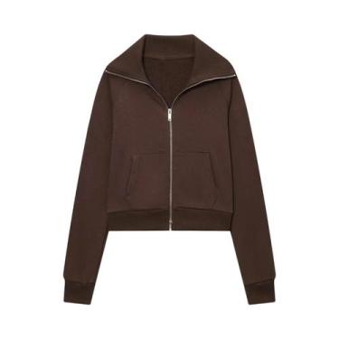 Imagem de Conjunto De Jaqueta De Fleece Casual De Outono Para Mulheres Com Lapel