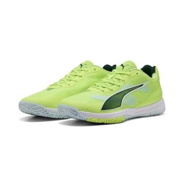 Imagem de PUMA Tênis unissex para quadra de futebol, Fizzy Light Green Terrain PUMA Branco PUMA Prata, 35/36 BR