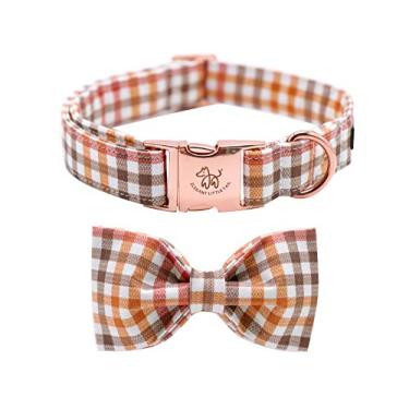 Imagem de Elegant little tail Coleira para cachorro com laço, gravata borboleta confortável para cachorro, coleiras ajustáveis para cães pequenos e grandes