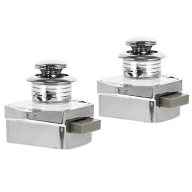 Imagem de Fechaduras de armário com botão de pressão para porta de armário sem chave para trailers, iates, motorhome e caravanas