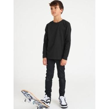 Imagem de Camiseta Básica Manga Longa Infantil Unissex-Unissex