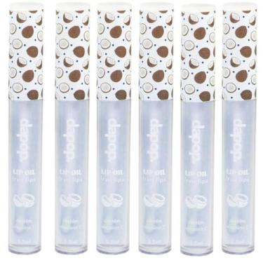 Imagem de Kit 6 Lip Oil Fruits Lips De Coco Com Vitamina E - Dapop