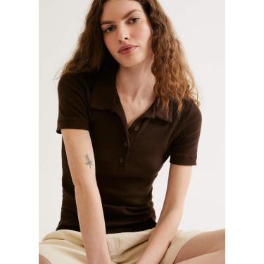 Imagem de Polo Feminina Manga Curta Em Ribana-Feminino