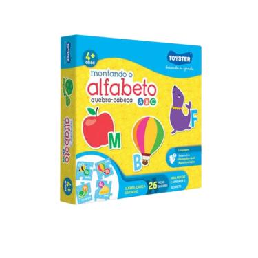 Imagem de Quebra-Cabeça Montando o Alfabeto 26 Peças - Toyster