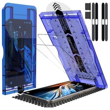 Imagem de BJVVKW Pacote com 3 películas projetadas para Samsung Galaxy S25 Plus, vidro temperado, à prova de arranhões, sem bolhas, ultrarresistente