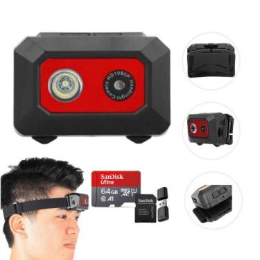 Imagem de Mini Câmera Esportiva Montada Na Cabeça Vìdeo 64g Full Hd - Mike Shop