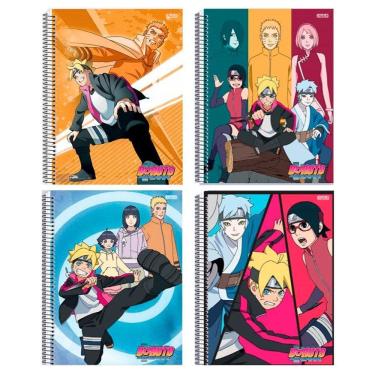 Imagem de Caderno Unv Espiral Boruto Naruto 80 Folhas 1 Matéria - Sd