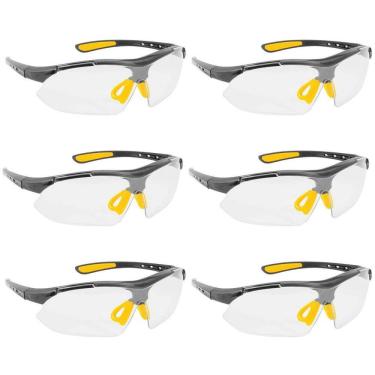 Imagem de Kit 6 Óculos De Segurança Transparente Proteção Trabalho Epi