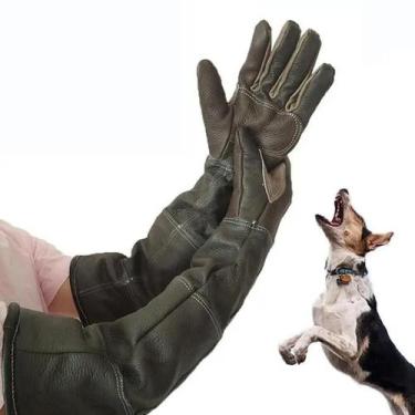 Imagem de Luvas De Couro Anti-Mordida Para Animais De Estimação, Para Gatos E Cã