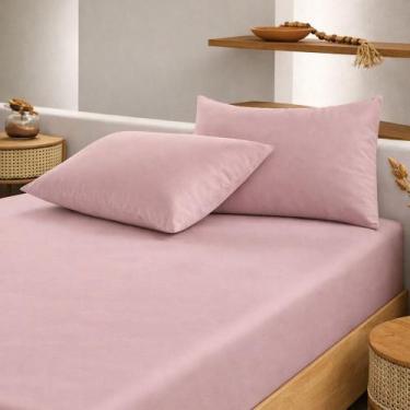 Imagem de Jogo de Cama Casal Altenburg Malha Soft 100% Algodão Fio Penteado Liso