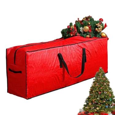 Imagem de Bolsa para mudança de árvore de Natal, caixa de armazenamento de árvore de Natal à prova d'água de 2,5 m - Recipiente dobrável para casa, apartamento, dormitório, guarda-roupa, garagem, porão, sótão