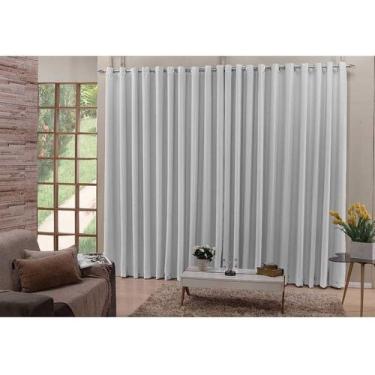 Imagem de Cortina de Quarto Ou Sala Semi Blackout Em Tecido 4,00 x 2,35 Corta Cl