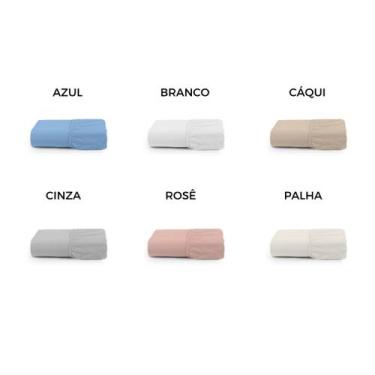 Imagem de Lençol Percal 180 Fios 100% Algodão Solteiro Casal Queen King Elástico