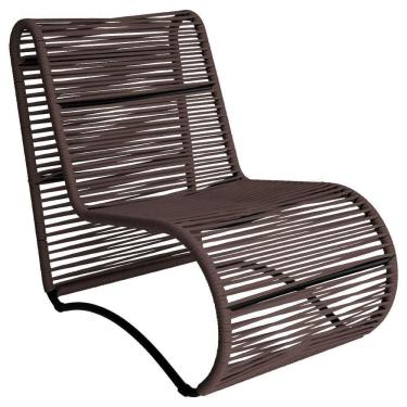 Imagem de Cadeira Poltrona Porto Para área Externa Em Alumínio Marrom