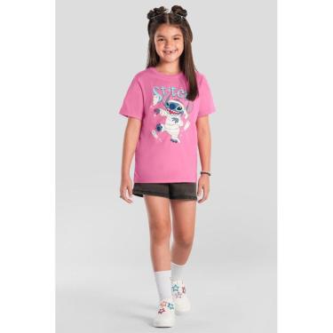 Imagem de Camiseta menina do Stitch brilha no escuro Brandili