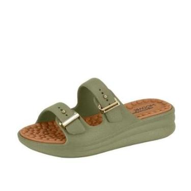 Imagem de Chinelo Feminino Modare Leve Fivela Dupla Papete Rasteira-Feminino