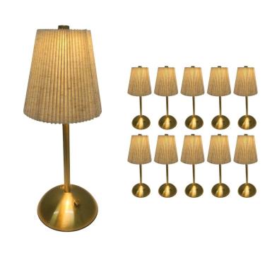 Imagem de Luminaria de Mesa LED Abajur Kit 10 Uni Bateria Recarregavel USB Controle de Intensidade Decoraçao Escritorio Leitura