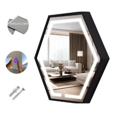 Imagem de Espelho Iluminado Sextavado 40cm - - Ornato Espelhos