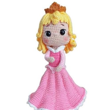 Imagem de Princesa Amigurumi Crochê Artesanal Em Linha De Algodão - Estylo Baby