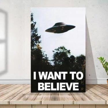 Imagem de Placa Decorativa Arquivo X I Want To Belive 20x30cm Mdf - ARTSIM