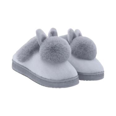 Imagem de Pantufas Femininas De Inverno Quentes E Antiderrapantes Em Algodão Mac