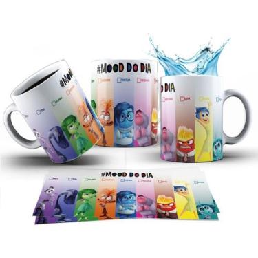 Imagem de Caneca 325ml Divertidamente 2 Mood Do Dia Ansiedade Tristeza - ABRAKAD