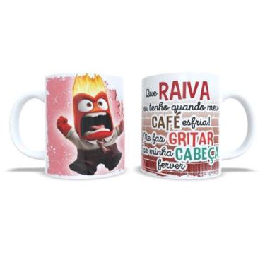 Imagem de Caneca Xicara ceramica porcelana de café Frases Personagens Desenho Di