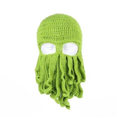 Imagem de Chapéu de malha Octopus Anime Winter Beanie para crianças e adultos - 