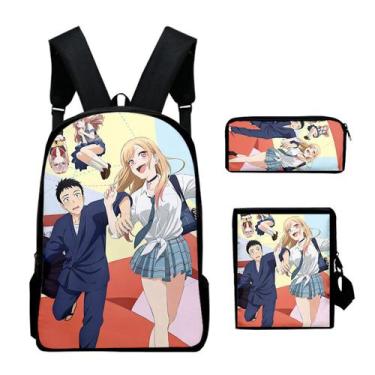 Imagem de Conjunto de mochilas My Dress Up Darlings Cartoon Kids School 3 unidad