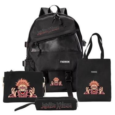Imagem de Conjunto de mochilas escolares Jujutsus Kaisens Itadoris Yujis Kids - 