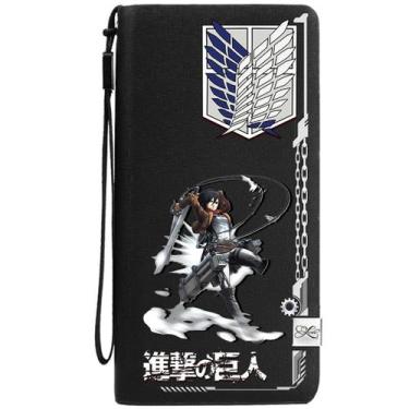 Imagem de Carteira Anime Characters Carteira fina dobrável em couro PU - Yiweisa