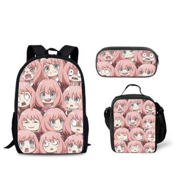 Imagem de Conjunto de mochilas escolares Spys Familys Anyas Forgers Cartoon Kids