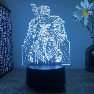 Imagem de Luz noturna 3D LED Illusion Lamp Guts Anime com mudança de cor - yiwei