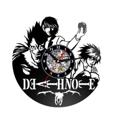 Imagem de Disco de vinil de anime Wall Clock Deaths Notess Yagami Light - yiweis