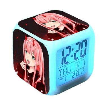 Imagem de Despertador digital LED para equipes nacionais 8x8x8cm ABS - yiweisai