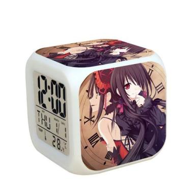 Imagem de Despertador digital LED Dates A Livess Square 8x8x8cm - yiweisai