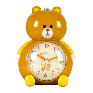 Imagem de Despertador Cute Bear Pattern Kids Twin Bell Alarm Clock - Yiweisai