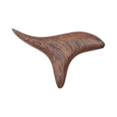 Imagem de Ferramenta Profissional De Massagem Gua Sha Em Madeira Para Drenagem L