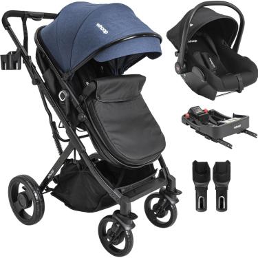 Imagem de Carrinho de Bebe Bebe Conforto Colinho Base ISOFIX Kiddo Vox II Marinho