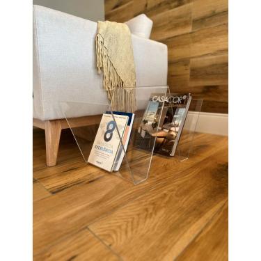 Imagem de Suporte Porta Livro formato W em Acrílico