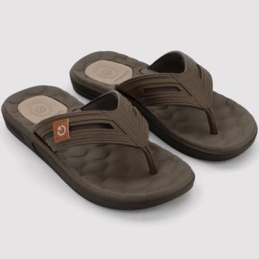 Imagem de Chinelo Cartago Egeu IV Masculino - Marrom e Bege, 41