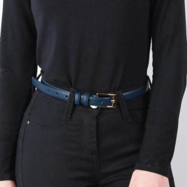 Imagem de Cinto feminino de couro Ellen - Andrea Vinci, Azul