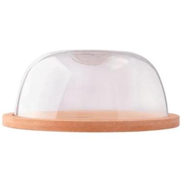 Imagem de Boleira e Queijeira Multiuso Redonda em Bambu e Plástico 19,5 - KE HOM