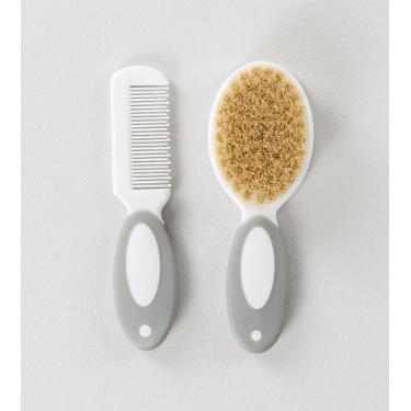 Imagem de Kit Pente Escova Cerdas Naturais Twibex Bebê Infantil Cuidados Prático